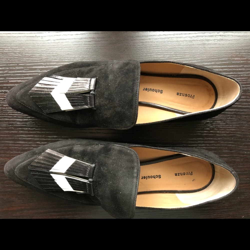 Proenza Schouler Black Suede Loafer